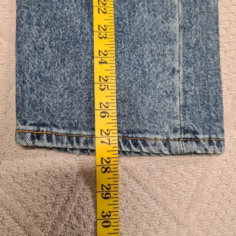 LEVI'S 505 Distressed Denim Jeans Men's SZ 30x32 (actual: 30x27.5) Straight Leg